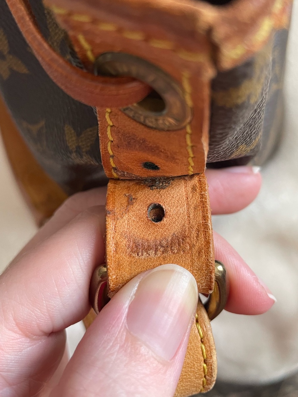 Vintage 1995 Louis Vuitton Petite Noe Monogram Canvas Bucket Bag Shoulder Bag - Picture 9 of 17